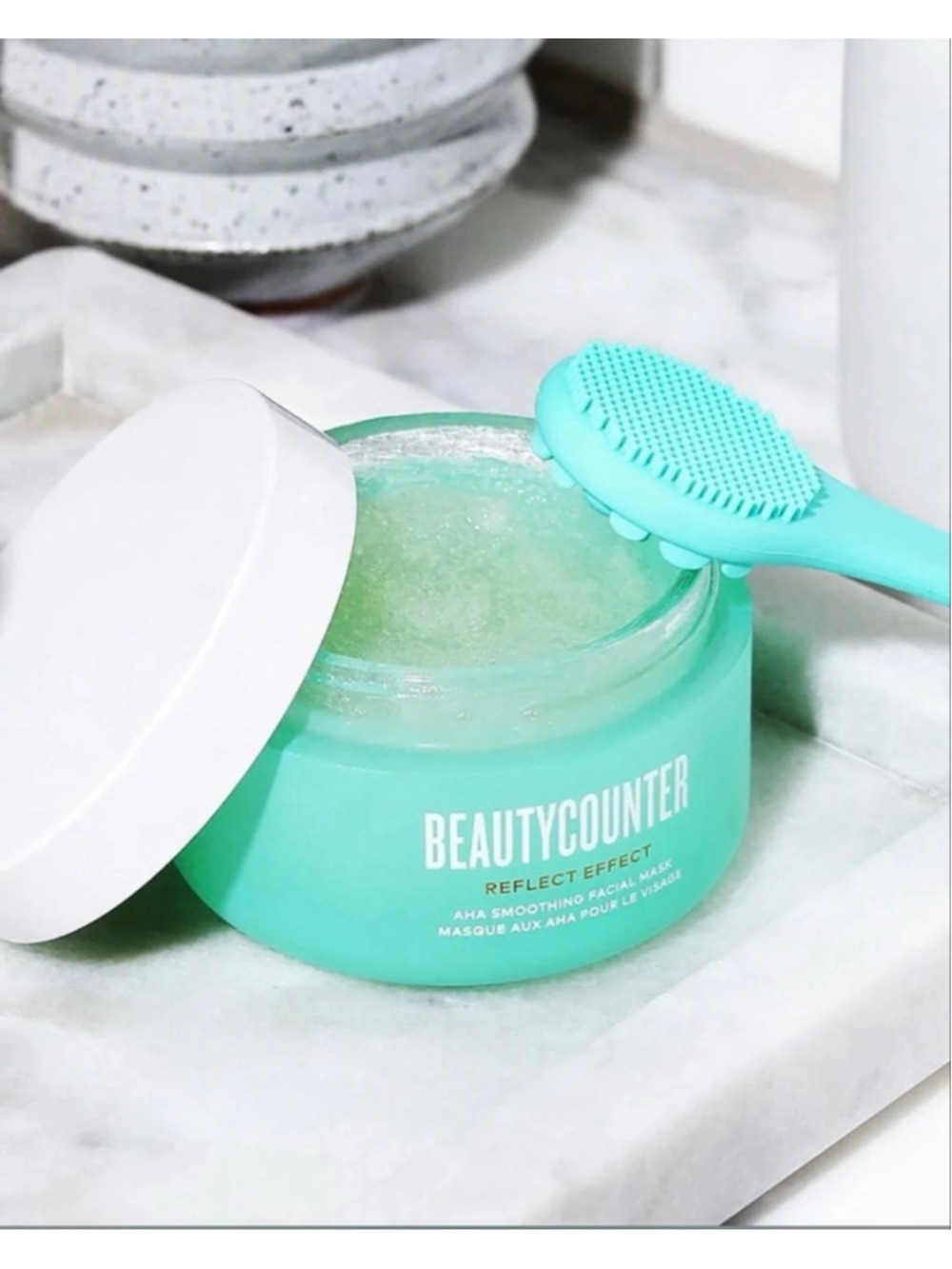 Women's Beautycounter Reflect Effect AHA Smoothing Facial Mask One Size Teal